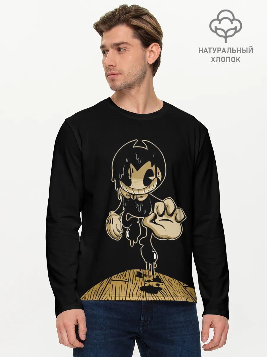 Мужской лонгслив базовый / Bendy and the ink machine