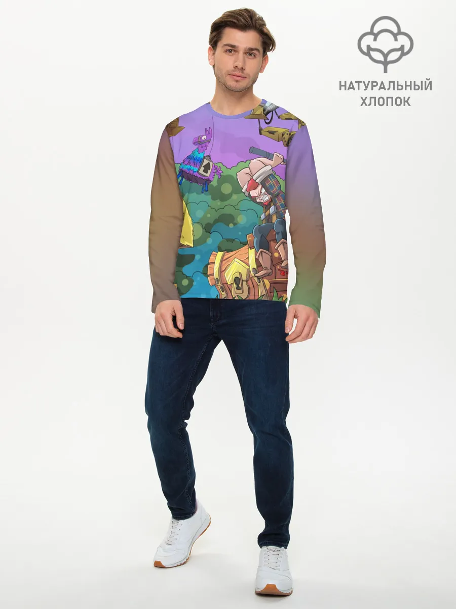 Мужской лонгслив базовый / Fortnite