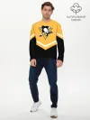 Мужской лонгслив базовый / Pittsburgh Penguins