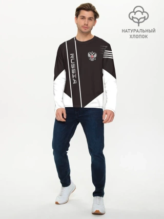 Мужской лонгслив базовый / Russia