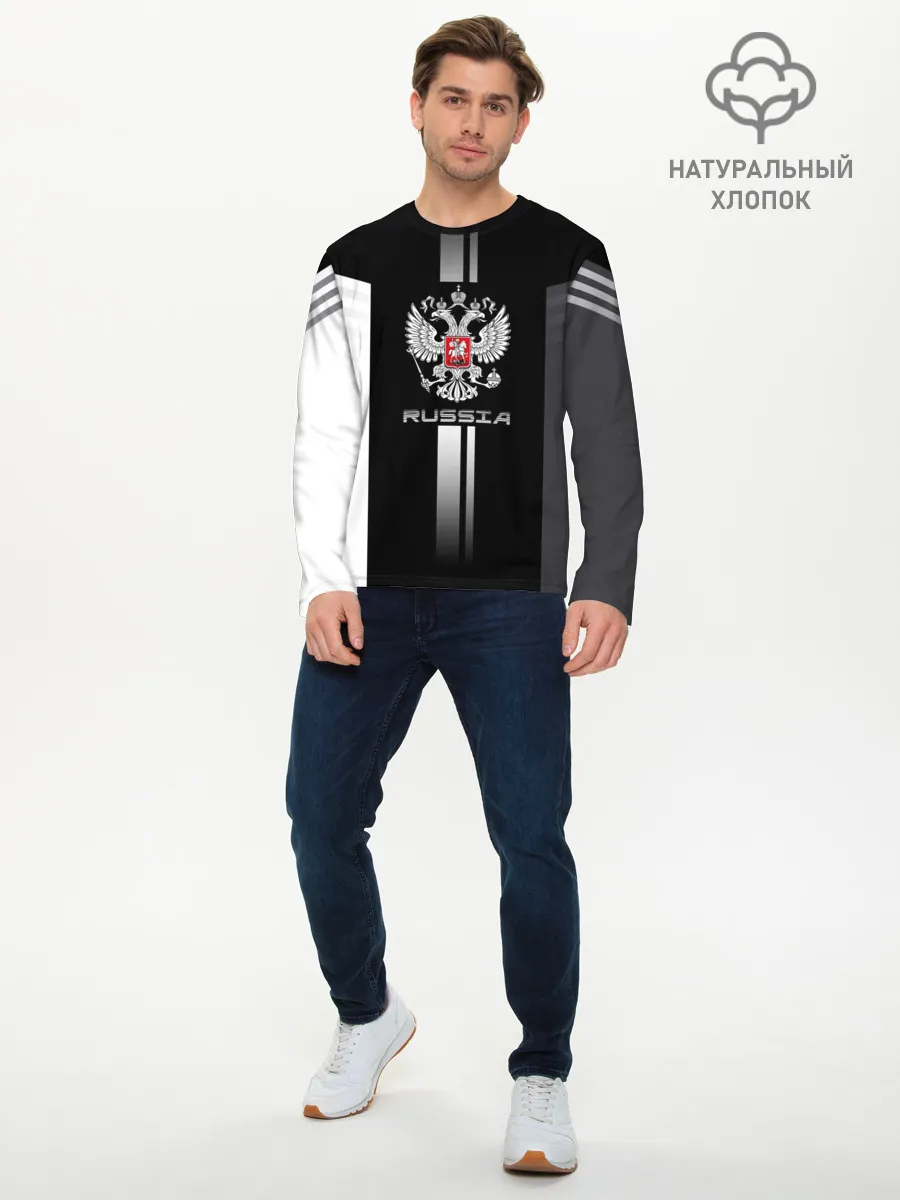 Мужской лонгслив базовый / Russia