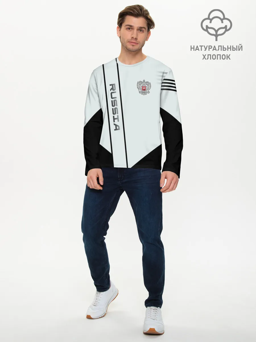 Мужской лонгслив базовый / Russia