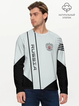 Мужской лонгслив базовый / Russia