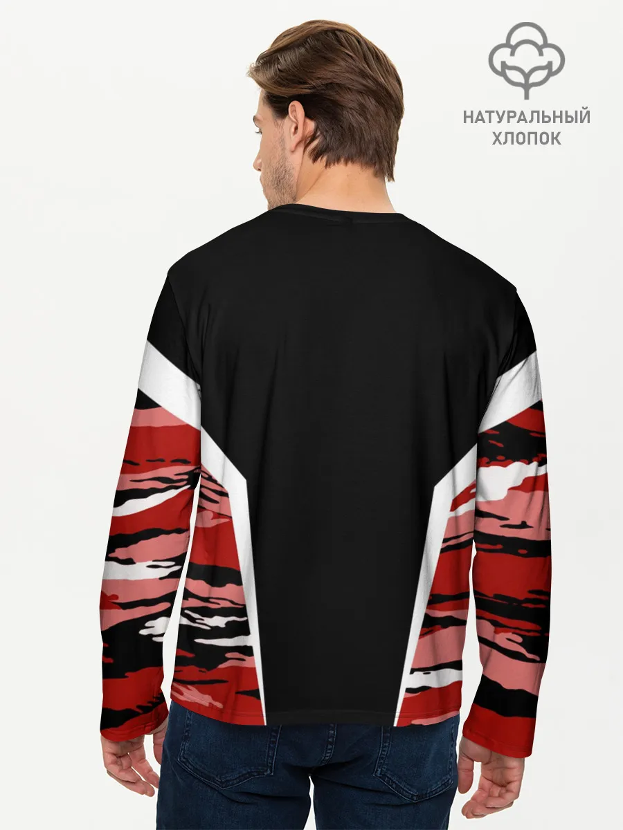 Мужской лонгслив базовый / Камуфляж СССР