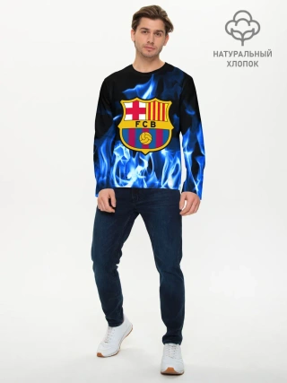 Мужской лонгслив базовый / BARCELONA
