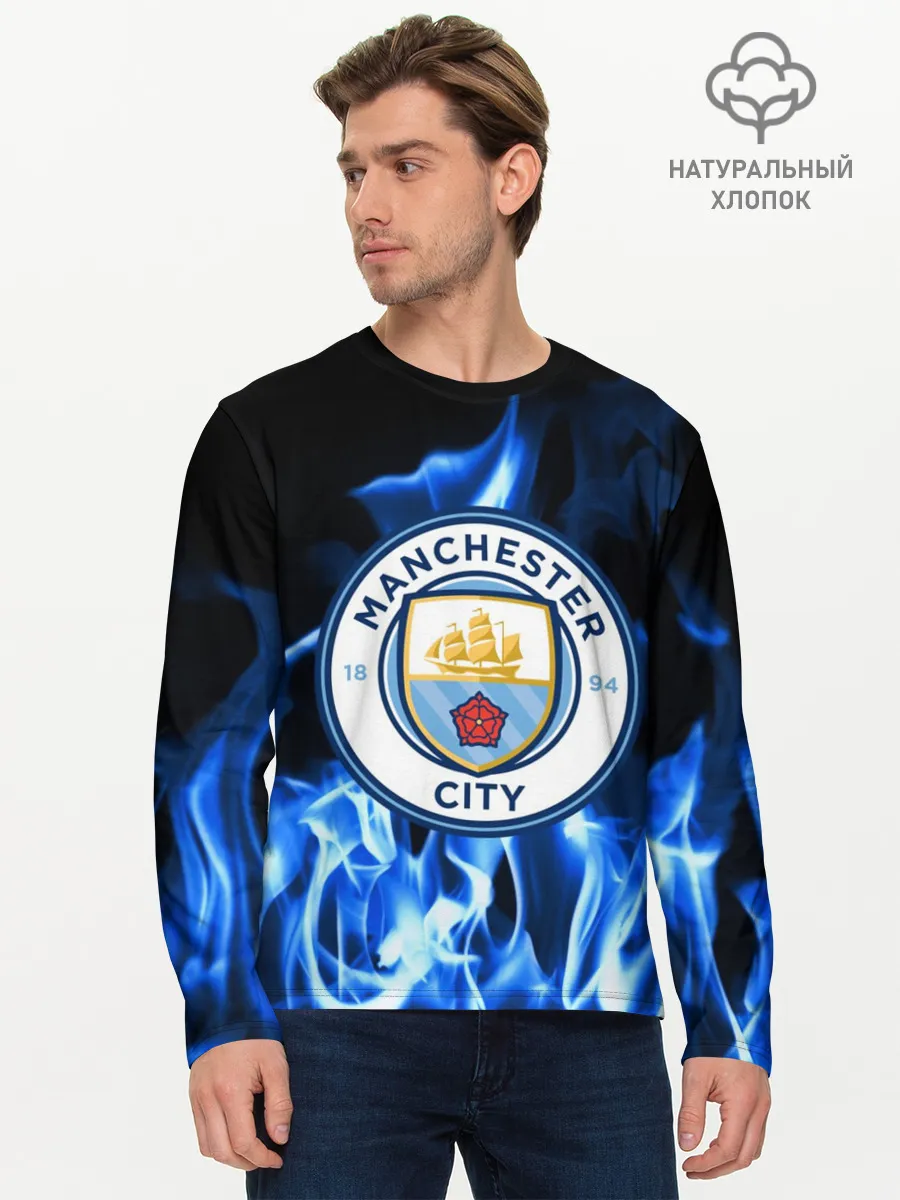 Мужской лонгслив базовый / MANCHESTER CITY
