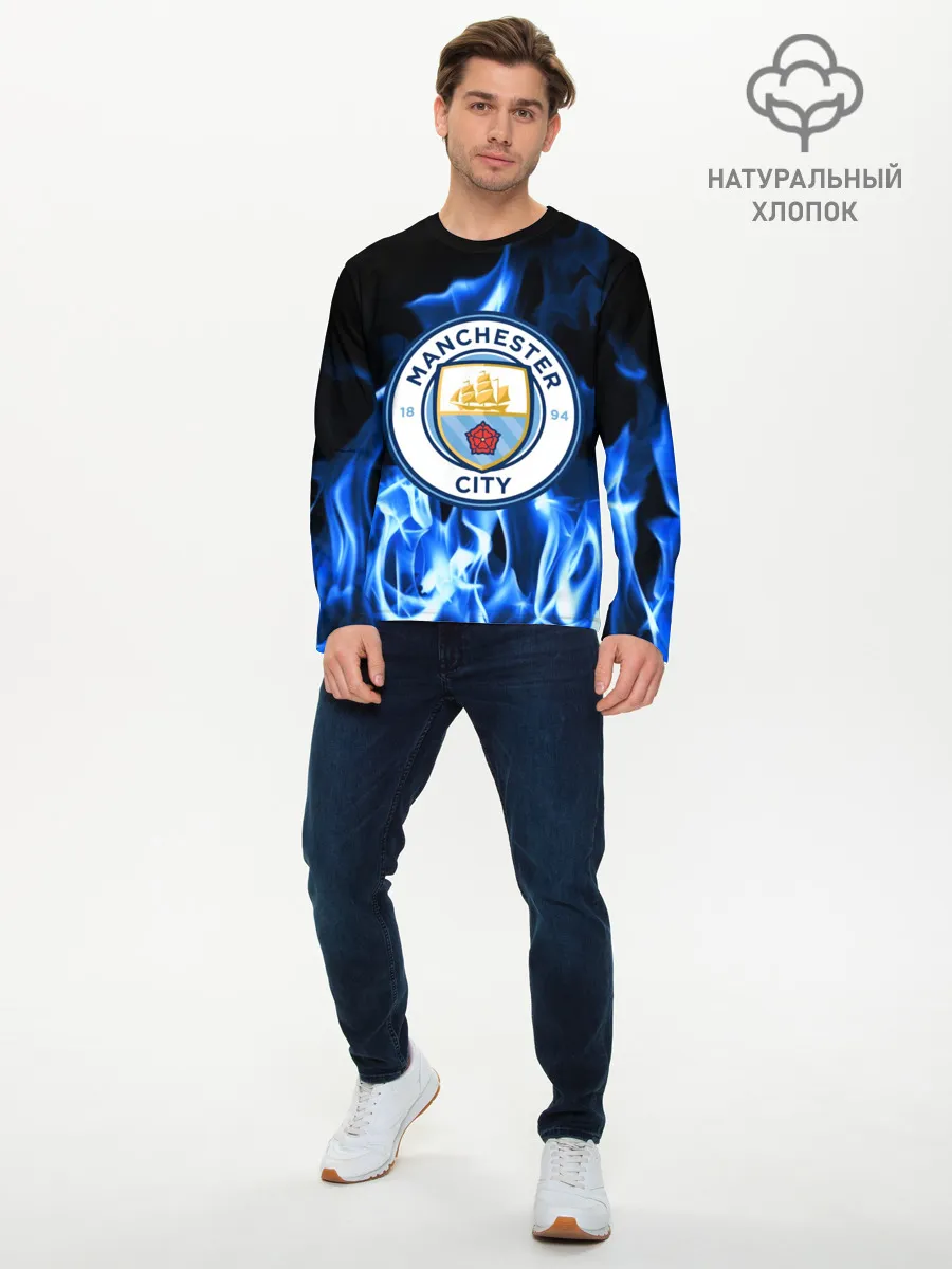 Мужской лонгслив базовый / MANCHESTER CITY
