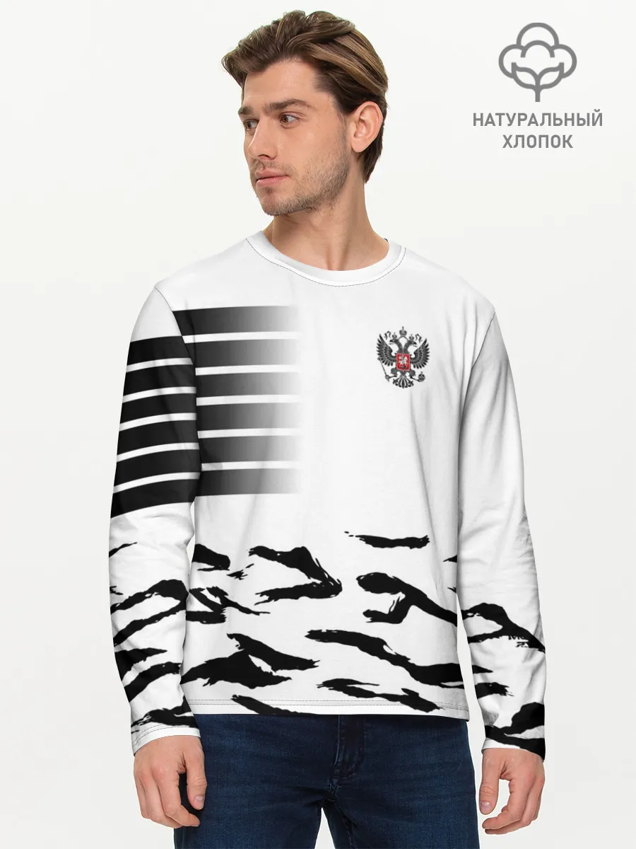 Мужской лонгслив базовый / Россия