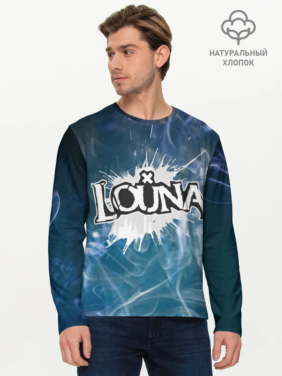 Мужской лонгслив базовый / Луна