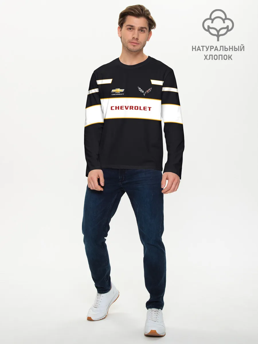 Мужской лонгслив базовый / Chevrolet