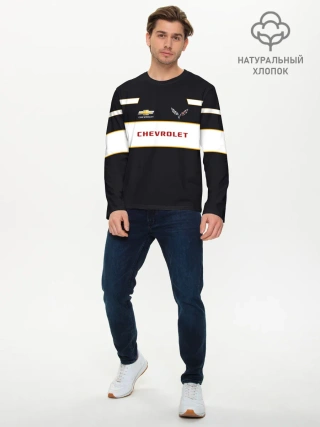 Мужской лонгслив базовый / Chevrolet