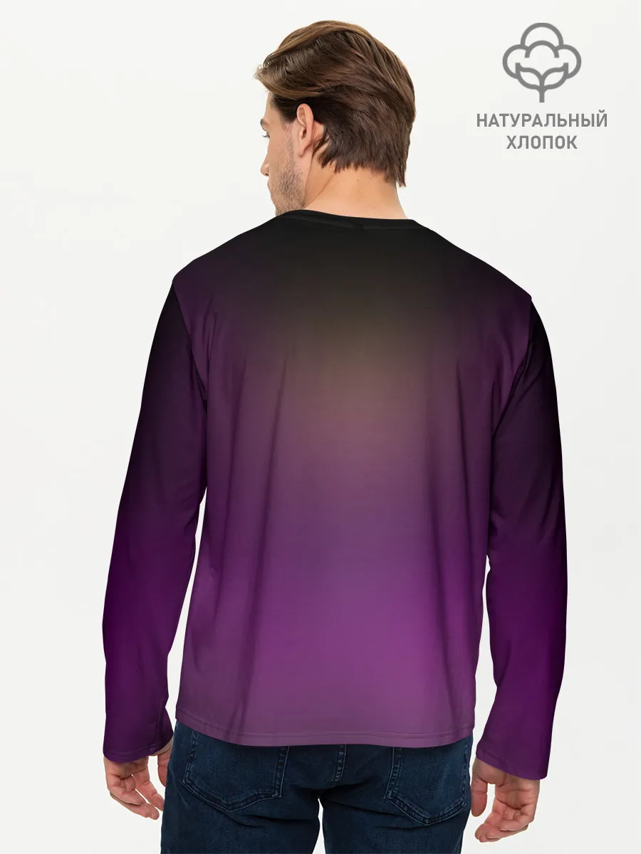 Мужской лонгслив базовый / Vaporwave