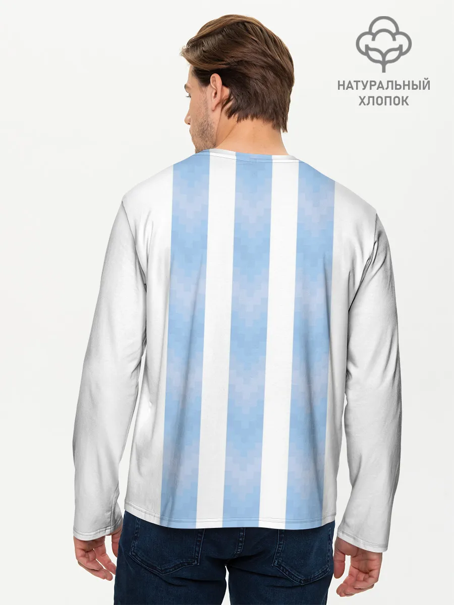 Мужской лонгслив базовый / Сборная Аргентины