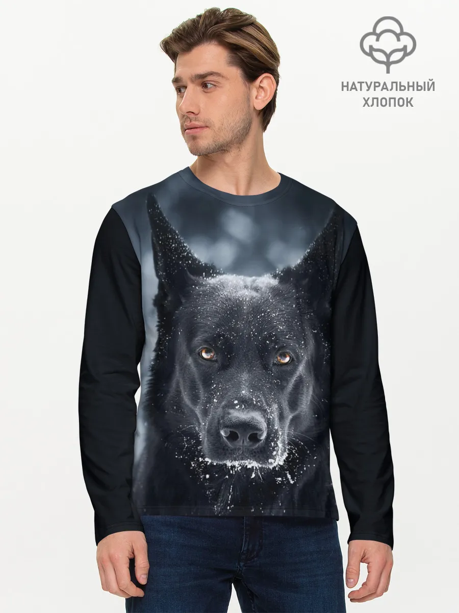 Мужской лонгслив базовый / Dark Dog