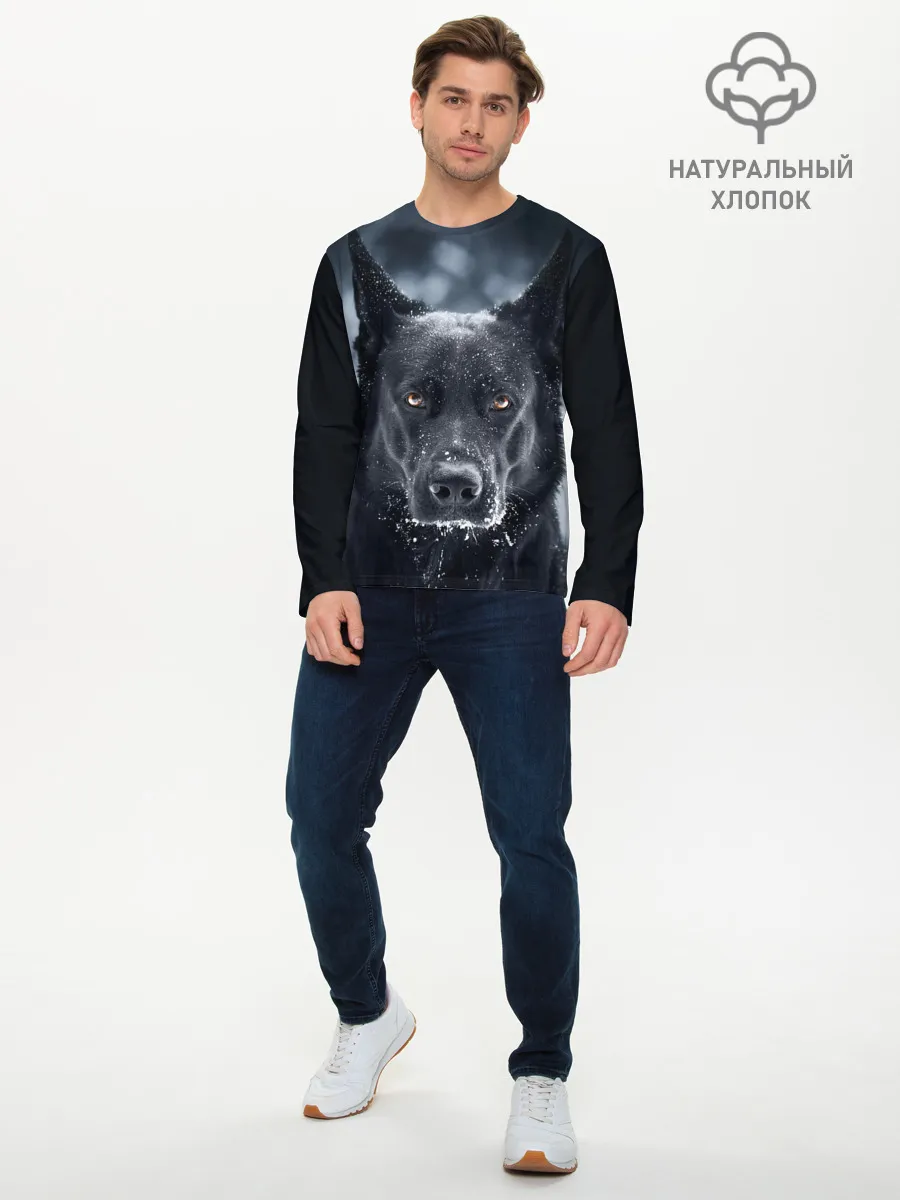 Мужской лонгслив базовый / Dark Dog