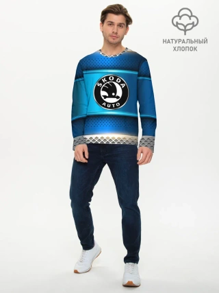 Мужской лонгслив базовый / SKODA sport collection