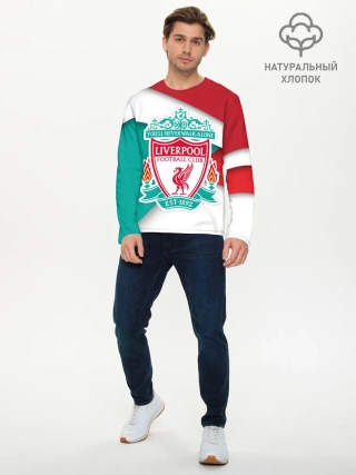Мужской лонгслив базовый / Ливерпуль формы