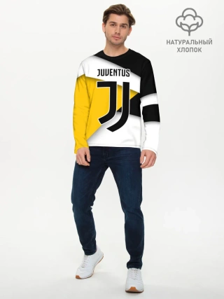 Мужской лонгслив базовый / Ювентус формы