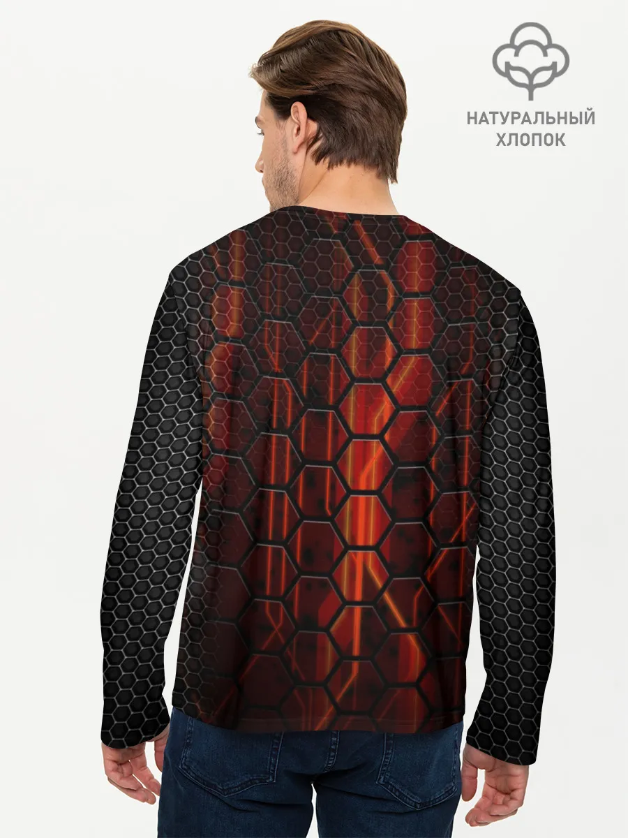 Мужской лонгслив базовый / N7.