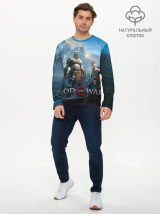 Мужской лонгслив базовый / God of War