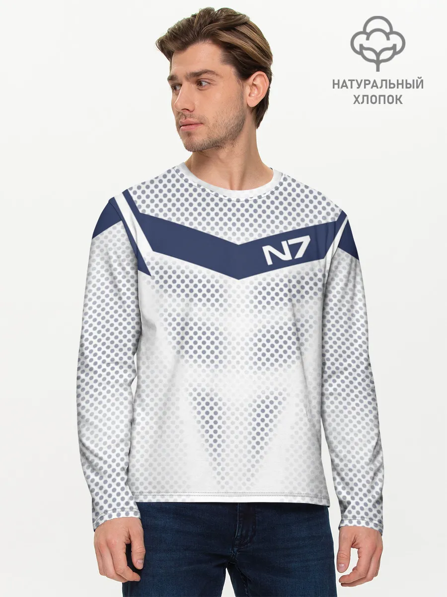 Мужской лонгслив базовый / Mass Effect N7