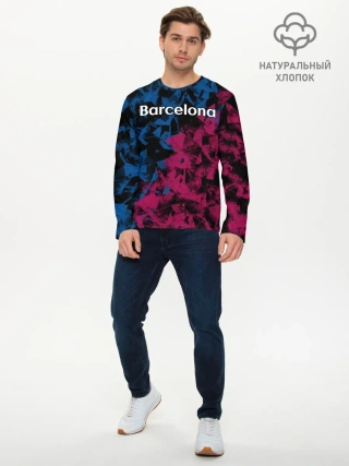 Мужской лонгслив базовый / ФК Барселона