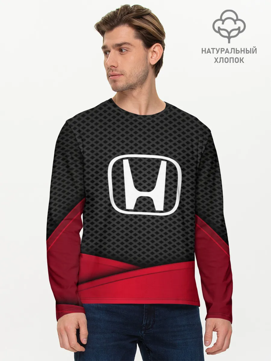 Мужской лонгслив базовый / HONDA