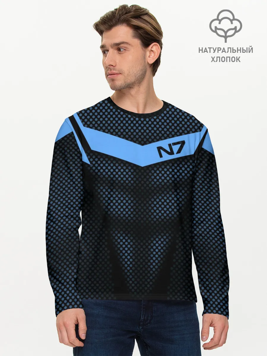 Мужской лонгслив базовый / Mass Effect N7