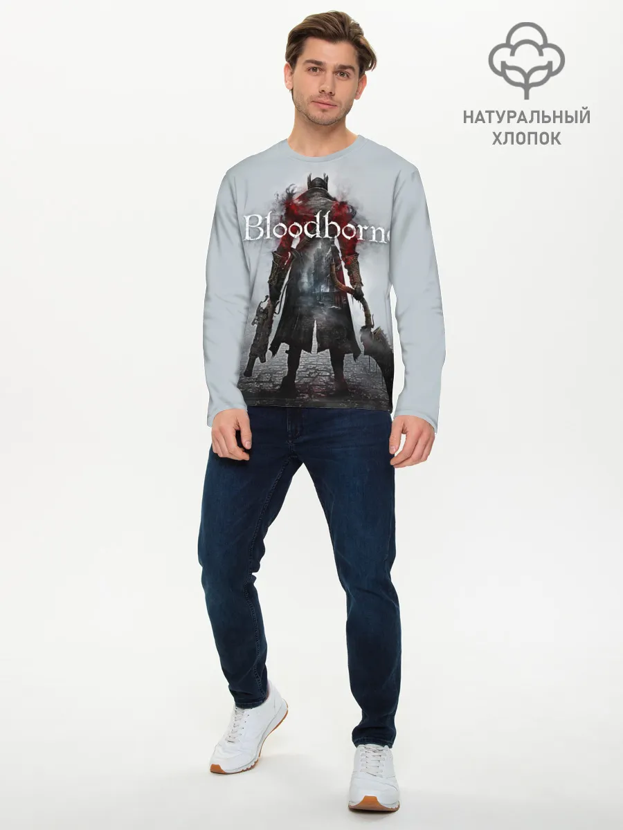 Мужской лонгслив базовый / Bloodborne