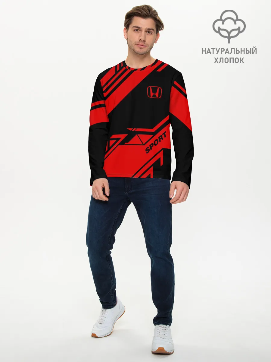 Мужской лонгслив базовый / HONDA SPORT