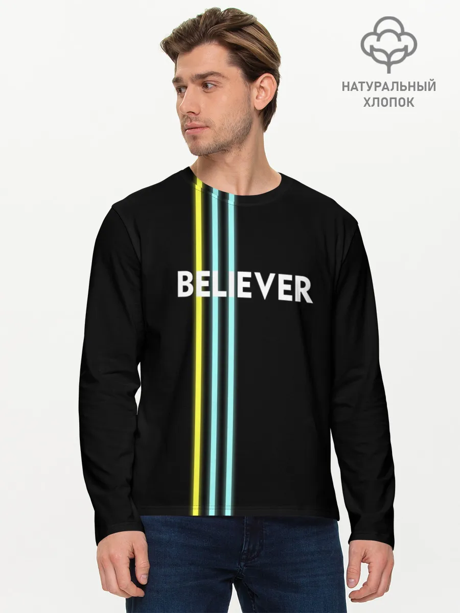 Мужской лонгслив базовый / Believer Imagine Dragons