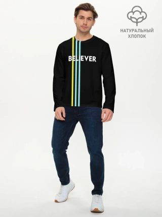 Мужской лонгслив базовый / Believer Imagine Dragons