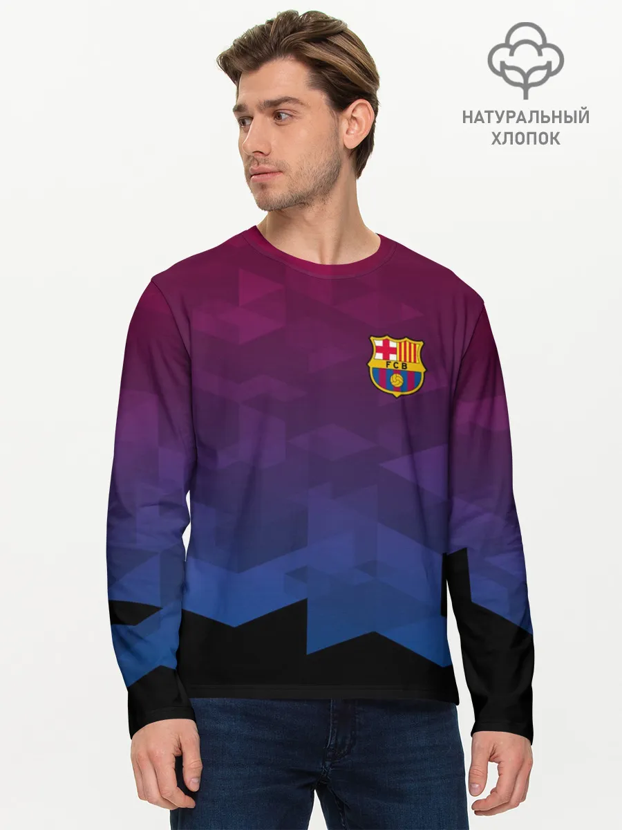 Мужской лонгслив базовый / FC BARCA SPORT