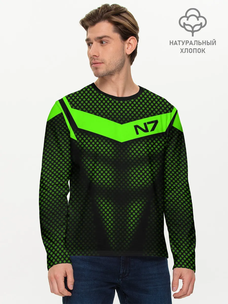 Мужской лонгслив базовый / Mass Effect N7