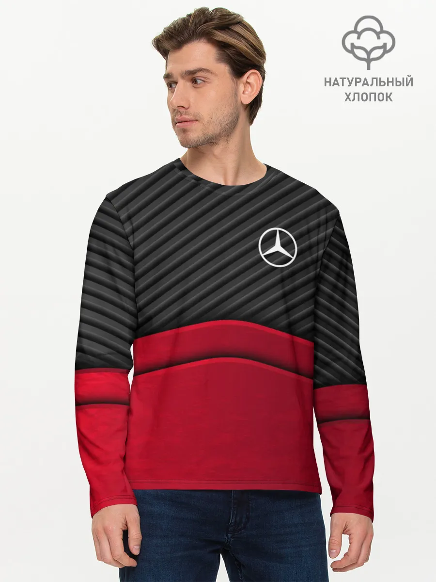 Мужской лонгслив базовый / MERCEDES BENZ