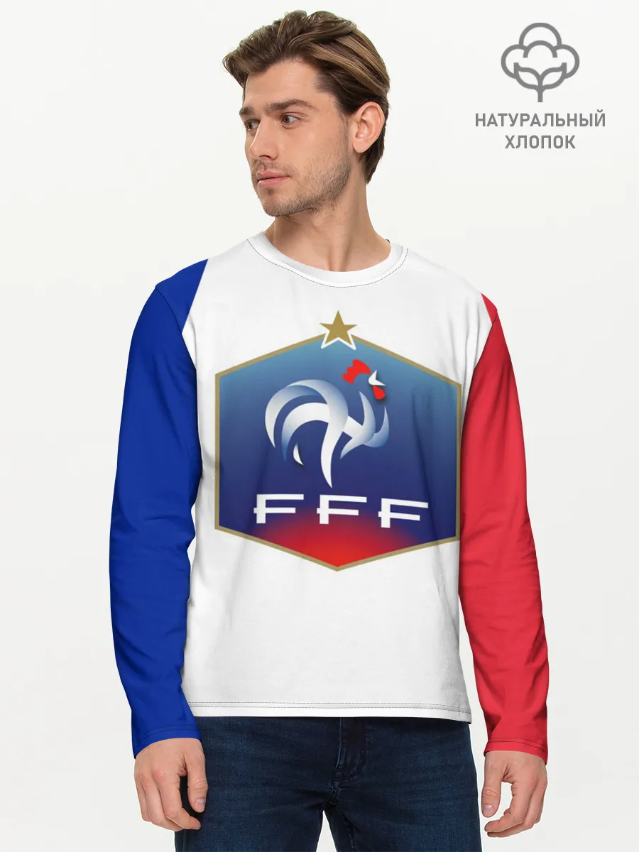 Мужской лонгслив базовый / Сборная Франции