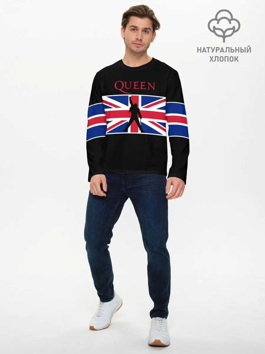Мужской лонгслив базовый / Queen