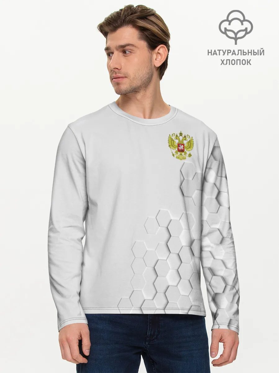 Мужской лонгслив базовый / RUSSIA.