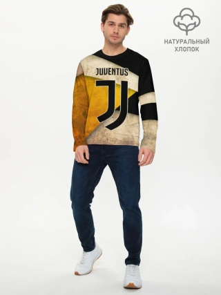 Мужской лонгслив базовый / Ювентус олд
