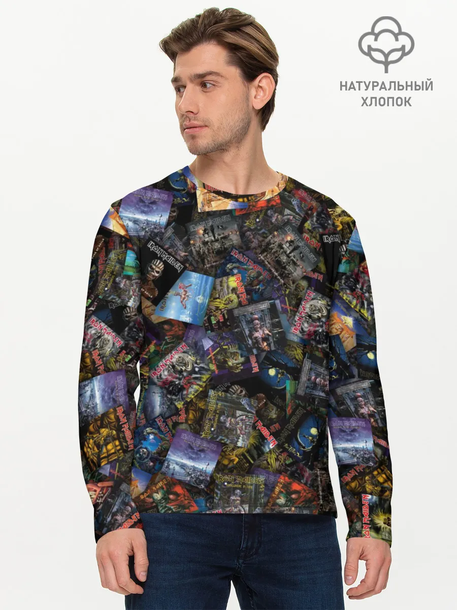 Мужской лонгслив базовый / Iron Maiden. Дискография