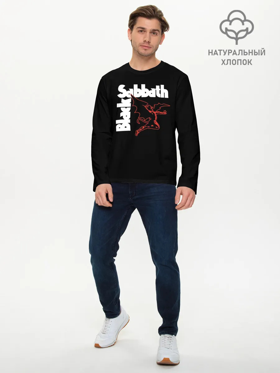 Мужской лонгслив базовый / BLACK SABBATH.
