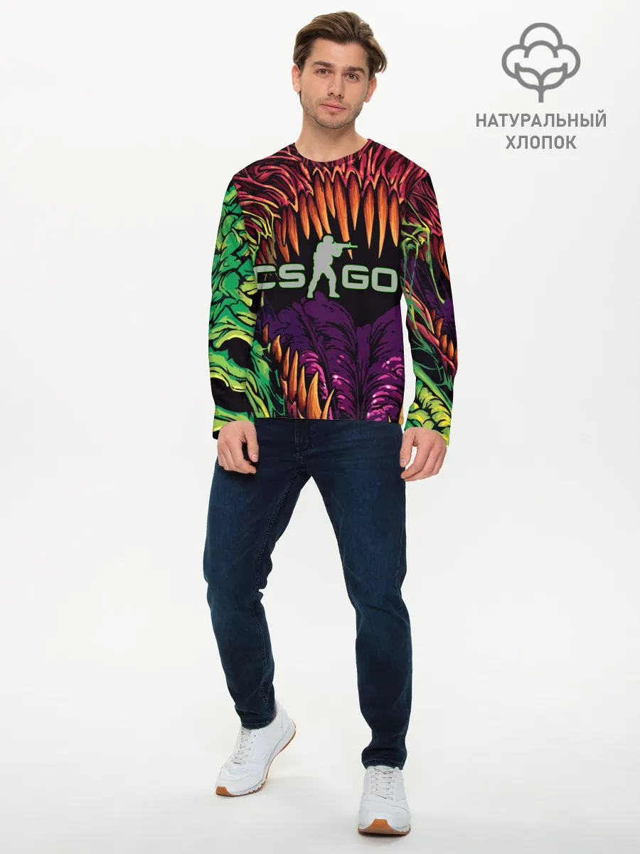 Мужской лонгслив базовый / CS GO Huper beast