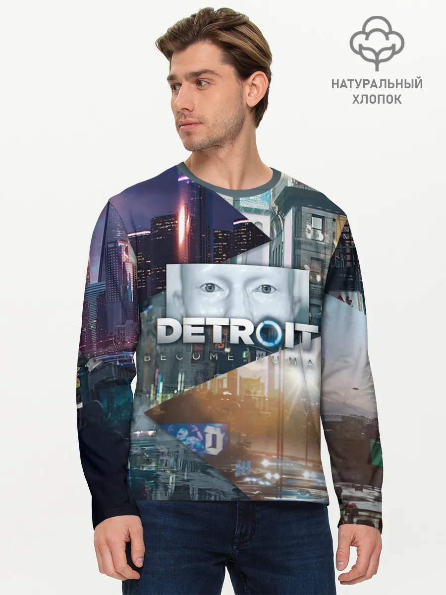 Мужской лонгслив базовый / Detroit: Become Human