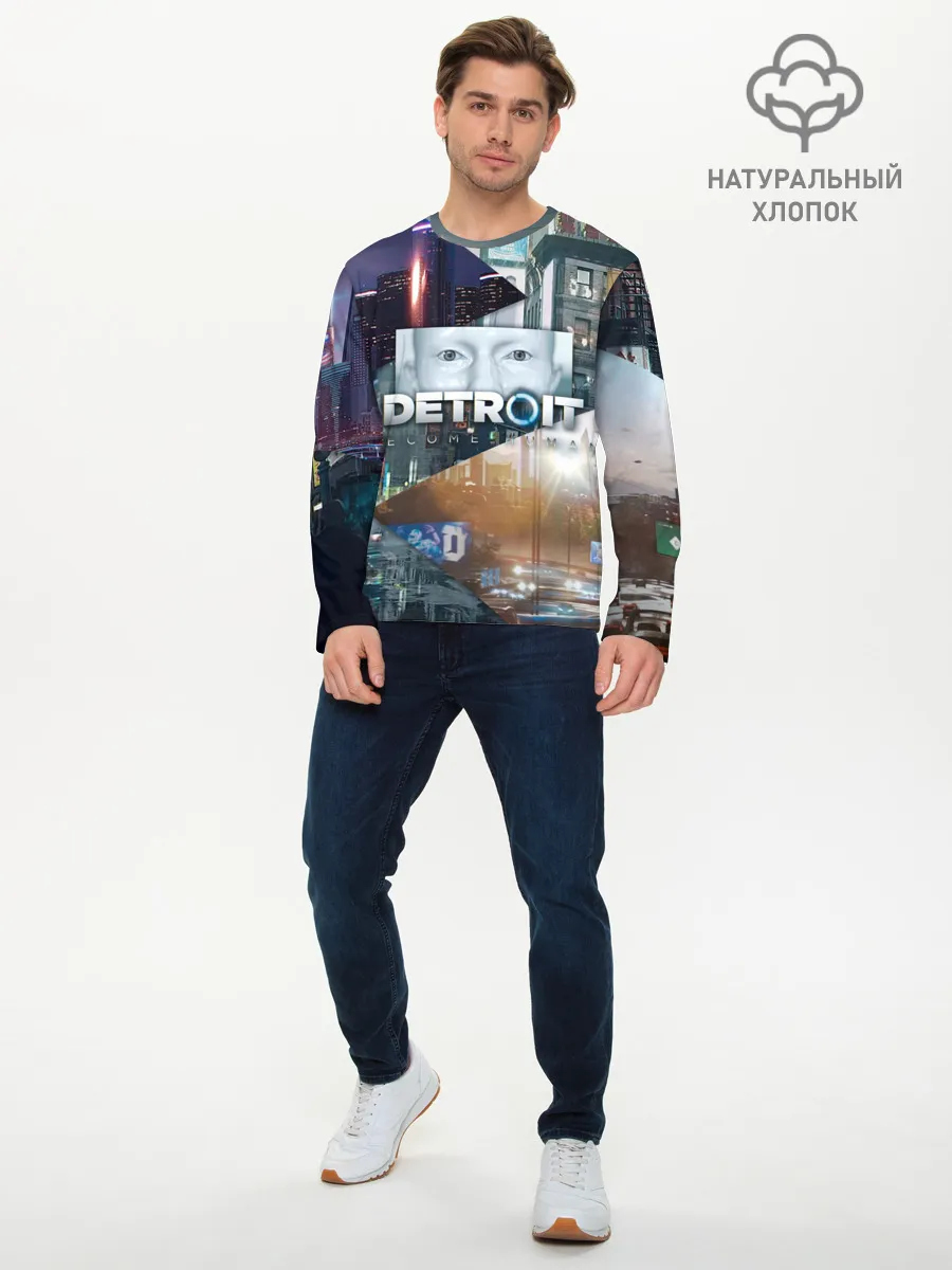 Мужской лонгслив базовый / Detroit: Become Human
