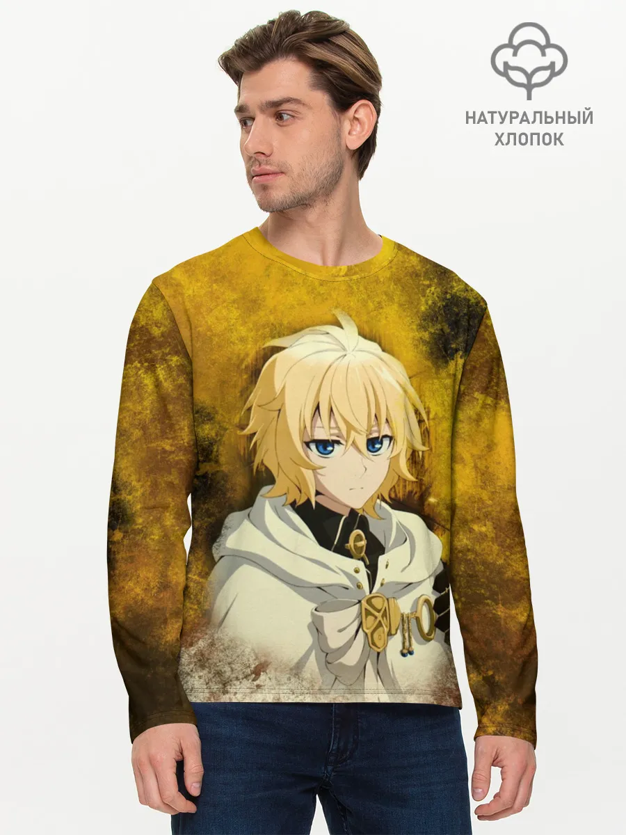 Мужской лонгслив базовый / Mikaela Hyakuya