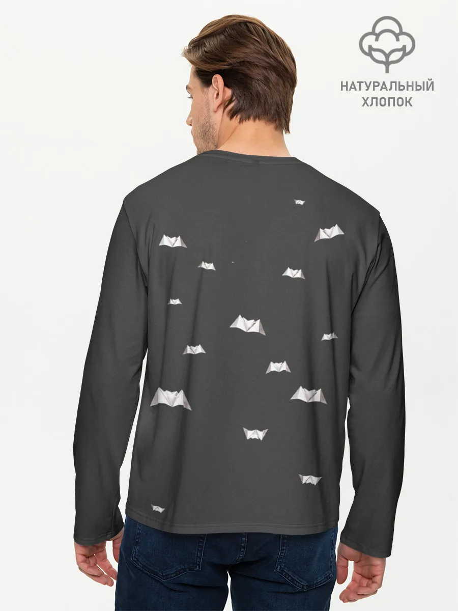 Мужской лонгслив базовый / Лизер