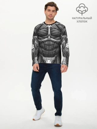 Мужской лонгслив базовый / Экзоскелет CRYSIS