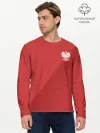 Мужской лонгслив базовый / Польша форма гостевая 2018