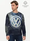 Мужской лонгслив базовый / Логотип Wolksvagen