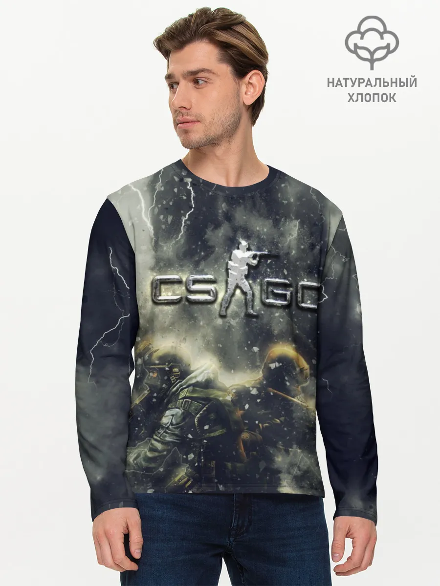 Мужской лонгслив базовый / CS GO